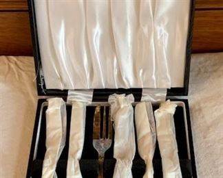 Item 66: Vintage  Set of 6 fish forks:  $26.00