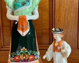 Item 67:  Hollohaza (made in Hungary) and Herend figurines:  $75.00  for pair