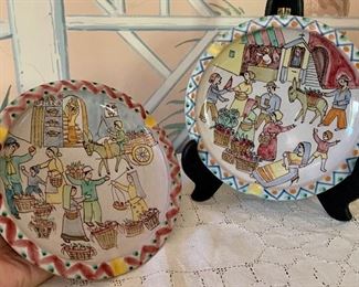 Item 102:  (2) Positano "The Seahorse" ashtrays - 8": $35.00