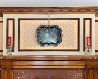 Item 79:  Painted tole tray - 29" x 22.5":  $95.00 