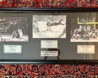 Item 120:  "The Best Moments in Boston Sports" - 41" x 19":  $450