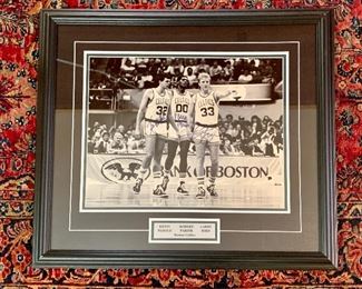 Item 121:  Boston Celtics autographed picture -The Big Three - 29.25" x 26.25":  $450