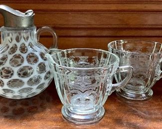 Item 448:  Vintage Syrup, creamer and sugar: $34.00