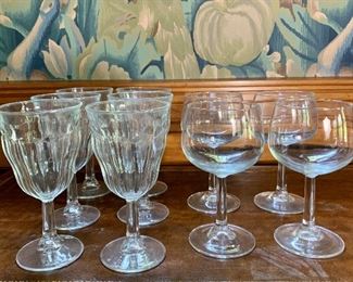 Item 214:  Assorted lot of wine glasses:  $18