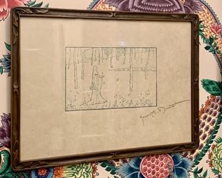 Item 221:  Sappho, 1895. Maurice Dumont (French, 1870-1899) - 15" x 11.5":  $200