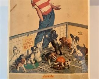 Item 174:  Vintage advertising - 22" x 34":  $25.00