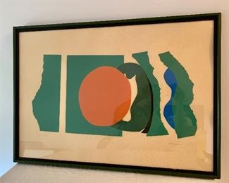 Item 176:  Screen print "The Sun in the Green" A/P 1969 - 31" x 22":  $75