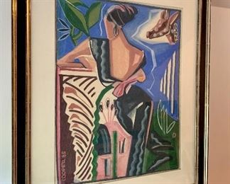 Item 178:  Pastel signed Cooper '85 - 27.5" x 33":  $245