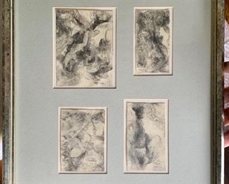 Item 181:  Drawings on paper by Irvin Greif, Jr. : $40