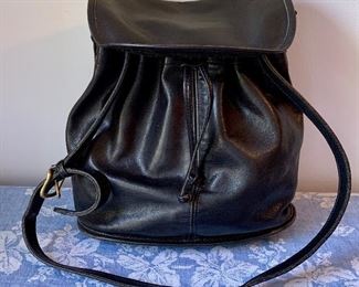 Item 247:  Vintage Coach bucket bag:  $85.00