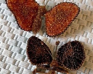 Item 258:  Two butterfly pins:  $28.00