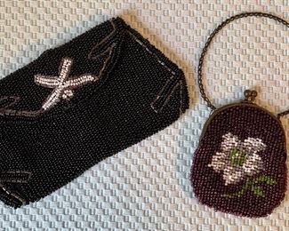 Item 422:  Lot of 2 beaded bags:  $65.00