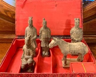 Item 222:  Terracotta warriors:  $20