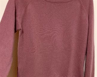 Item 454:  Garnet Hill cashmere sweater (size L):  $25