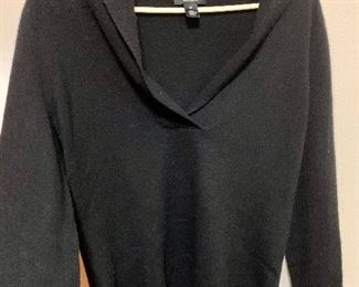 Item 455:  Lord and Taylor Dark Grey cashmere sweater (size L):  $25