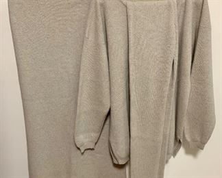 Item 457:  Manrico for Henri Bendel Italian cashmere skirt, sweater and leggings:  $85 for set