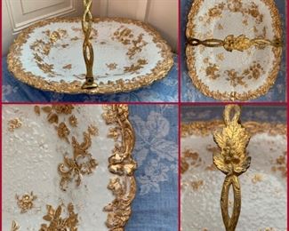 Meissen Gilt Basket Detail