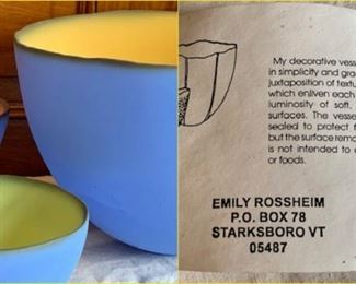 Emily Rossheim Pottery