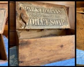 Showing condition of soap box - As Is