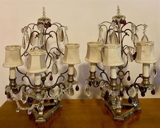 Item 140:  (4 available) Table/Mantle Lamps - 20":     
$145 pair - 2 pairs for $250
