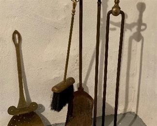 Item 492:  Vintage Fireplace Tools: $65