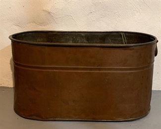 Item 486: Vintage Copper Boiler, no lid 23" x 12":  $50