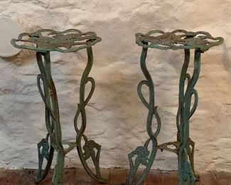 Item 225:  Vintage plant stands - 12.5" x 28":  $65.00 Each.