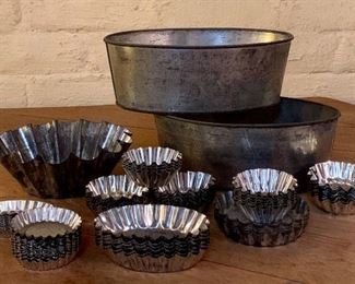 Item 412:  Lot of assorted tart tins:  $20
