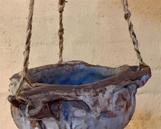 Item 495:  Julie Browne Jackson hanging plant pot:  $40