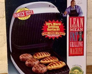Item 512:  George Foreman Lean Mean Fat Grilling Machine - new: $45 