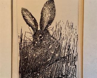 Item 241:  Etching "Irish Snow" by J. Jolius 85/200 - 9" x 12":  $65.00