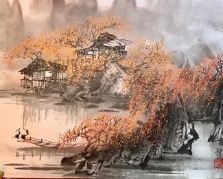 Item 240:  (4) Chinese seasons - 15" x 17.5": $65 for all 4