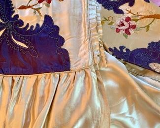 Item 440:  (2) Satin sham covers, some condition issues:  $15 for pair