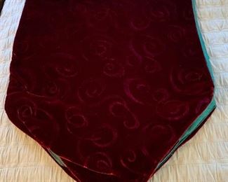 Item 445:  Velvet table runner:  $12