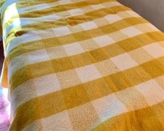 Item 450:  Vintage yellow & white Pendleton blanket:  $150