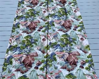 Item 561:  Swath of vintage fabric with natural stream print: $75