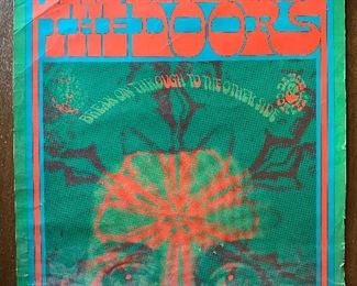 Item 293:  The Doors vintage concert poster from the Avalon Ballroom (3rd printing) - 14" x 20":  $200
