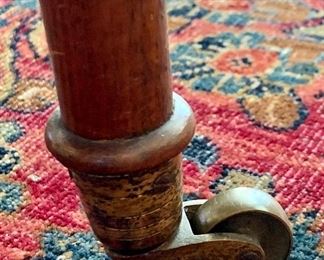 detail - brass casters