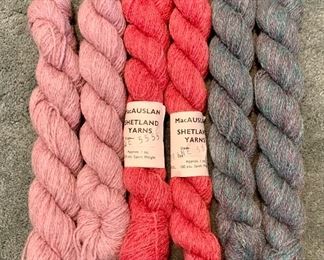 Item 515:  Lot of 6 Shetland Yarns wool:  $30