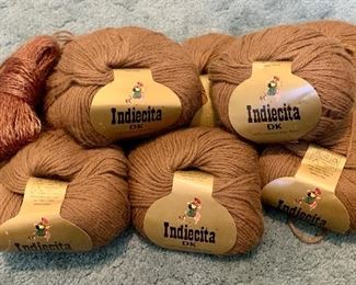 Item 570:  Indiecita DK Brown Baby Alpaca Yarn: $20