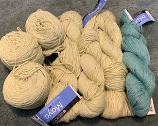 Item 575:  Maya - Tannish Pale Green and Aqua: $20