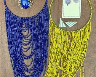 Item 267:  Four sets of earrings, two necklaces and one pin: $36.00 