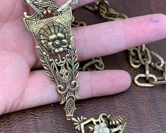 Closer view of necklace.