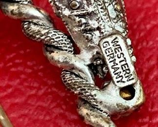 Showing Western Germany on back of pin.