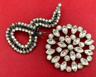 Item 540:  Vintage rhinestone pins:  $35.00