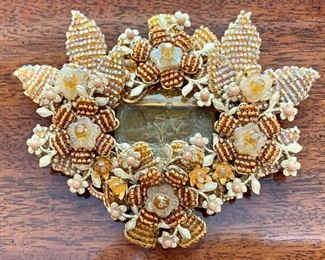 Item 590:  Miriam Haskell brooch: $125