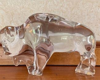 Item 304:  Baccarat Bull 8" x 5": $195
