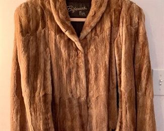 Item 460:  Bifano's brown fur coat:  $200