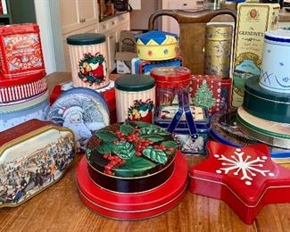 Item 363:  Lot of Assorted Tins: $18