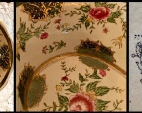 Nippon porcelain footed dish